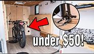 DIY Cargo Trailer Camper E-Bike Rack - EASY & CHEAP