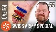 KnifeCenter FAQ #55: Top Rated Swiss Army Knives - Upgraded Blade Steel, Survival SAK
