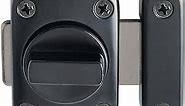 Alise Gate Latch Slide Bolt Latches Lock,Safety Double Sides Gate Hardware,MS220E-B Black
