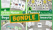 Insects and Bugs Activities BUNDLE with Math, Phonics, Science, Fine/Gross Motor