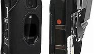 Case with Clip Compatible with Kyocera DuraXV Extreme E4810 Verizon, DuraXE Epic E4830 AT&T FirstNet Fitted Leather Case with Belt Clip Built-in Screen Keypad Protection