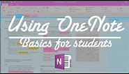 Using OneNote | Basics for students