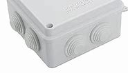 LeMotech ABS Plastic Dustproof Waterproof IP65 Junction Box Universal Electrical Project Enclosure White 3.9 x 3.9 x 2.8 inch (100 x 100 x 70 mm)