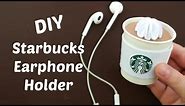 DIY Starbucks Earphones Holder | DIY Earphones Case | No sewing Tutorial