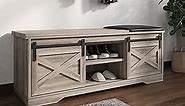 Shoe Bench Entryway with Storage, Farmhouse Entryway Bench Seat with Storage, Grey Shoe Bench Seat, Mudroom Bench, Foyer Bench Entryway Bench Seat with Shoe Storage, Window Seats and Benches