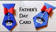 Father's Day Tie Card/Father's Day Card /How to make Father's Day Tie Card/Tie Card for Dad