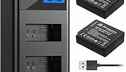Powerextra 2 Pack DMW-BLG10 Battery and Dual USB Charger for Panasonic DC-G100, DC-ZS80, DC-GX9, DC-LX100 II, DC-ZS200, DC-ZS70, DMC-GX80, DMC-GX85, DMC-ZS60, DMC-ZS100, DMC-GF6, DMC-GX7K, DMC-LX100K