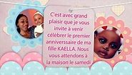 CARTES D'INVITATION ANNIVERSAIRE POUR ENFANTS ÉLECTRONIQUES