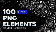 Hand Drawn Marker Elements Png Pack || Marker Elements Png Pack || PNG Pack Download 2023
