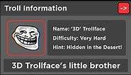 How To Find "3D" Trollface In Find The Trollfaces: Re-Memed