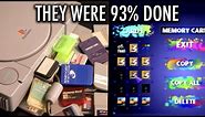 Exploring Used PS1 Memory Cards And Finishing Their Save Files