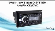JWM41 RV Stereo System AM/FM CD/DVD