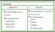 Difference Between Adjective and Adverb