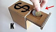 Как сделать копилку из картона? / How to make a piggy bank from a cardboard?
