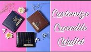 CUSTOMIZE CROCODILE WALLET | CUSTOMIZE YOUR NAME AND CHARM ON WALLET | MENS WALLET LOVE CRAFT GIFTS