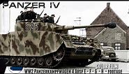 WW2 Color footage Panzer IV Ausf.E - F - F1 - G -H. - Panzerkampfwagen IV.
