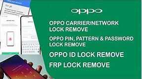 How to Unlock Oppo Find X - CPH1871, PAFM00 Carrier/Network Lock, FRP and Oppo ID/Account Lock