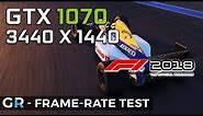F1 2018 3440x1440 Ultrawide GTX 1070 | Frame-rate Benchmark Test | 1440p Ultrawide/Max Settings
