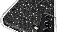 Rayboen for Samsung Galaxy S22 Case Glitter, Shockproof Protective Cover Funda para Galaxy S22, Cute Sparkly Bling Shiny S22 Phone Case for Women Girls, Glitter Clear