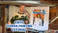 CMYK Screen Printing Tutorial 160 mesh
