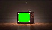 Green Screen Old Tv