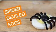 Spider Deviled Eggs (Halloween Recipe)
