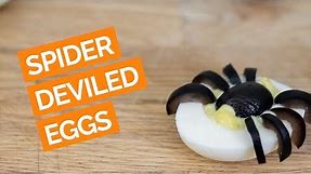 Spider Deviled Eggs (Halloween Recipe)