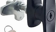 2PCS T-Handle Lock Latch Shed Door T-Handle Lock kit for Truck Cabinet Garage Door Lock Camper Shell Locks and Keys