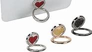 Bonoma Cute Love Heart Phone Ring Holder,3 Pack Ring Stand for Cell Phone Universal Finger Ring Stand Grip Kickstand Ring,360° Rotation Universal Stylish Stand Compatible with All Smartphones