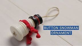 How to make easy Button Christmas Ornaments | Craft Activity