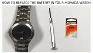 HOW TO REPLACE THE BATTERY IN YOUR MOVADO WATCH FAST AND SIMPLE