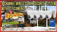 8 Channel Wireless NVR Security Camera System with PTZ Cameras from Kittyhok