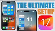 THE ULTIMATE iPhone Home Screen & Lock Screen SETUP - iOS 17 !