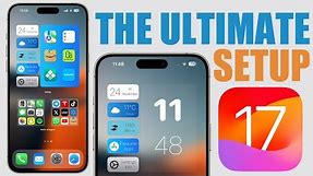 THE ULTIMATE iPhone Home Screen & Lock Screen SETUP - iOS 17 !