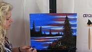 How to Paint American Flag Sunset | Paint and Sip at Home | Step by Step tutorial