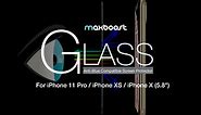 Maxboost Screen Protector with Anti-Blue Compatible Apple iPhone Xs and iPhone X (5.8