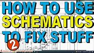 How To Use Schematics To Fix Stuff PART 2 Real Life Example Diagnosing Faults With Schematics
