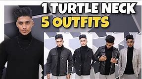 5 Outfits with Turtle Neck Sweater | Winter fashion Advice | Makeurbest