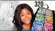 Using ALL 320 MARKERS on a SINGLE COLORING PAGE?!