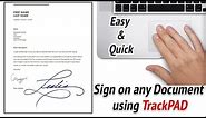MacBook Pro tips and tricks 2017 - How to sign on any documents using TrackPad on MacBook Pro