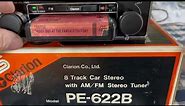 Vintage Clarion 8 Track Fm/Am Car Stereo