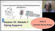 S19D Pipe Support Design - Selection of Constant Spring Support
