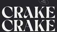 Crake Typeface | Modern Serif Font