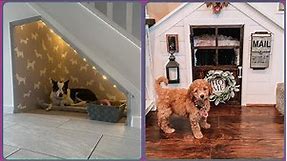 Modern Under Stair Dog House _ _ Home Decor - Understair Pet House