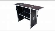ProX XS-DJSTN DJ Performer portable Table workstation foldable with wheels case Transformer series
