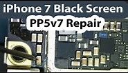 iPhone 7 No display Black screen Repair - Bad Cap on PP5v7 line