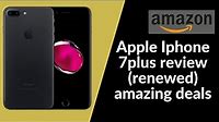 amazon review: iphone 7 plus renewed on amazon| gsm unlocked | gold & rose gold & jet black(renewd)