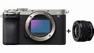 Sony Alpha 7CII Full-Frame Mirrorless Camera Body Silver   Sony SEL2860 Lens Black