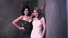 Kylie and Dannii Minogue backstage at the 2014 TV WEEK Logie Awards
