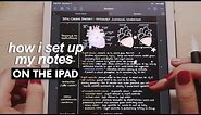 How I set up my iPad notes - Pen settings, paper template, note structure